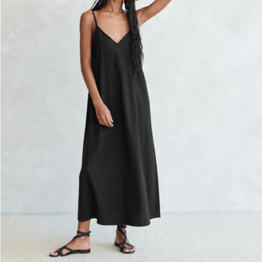 Jenni Kayne Black Slip Maxi Dress